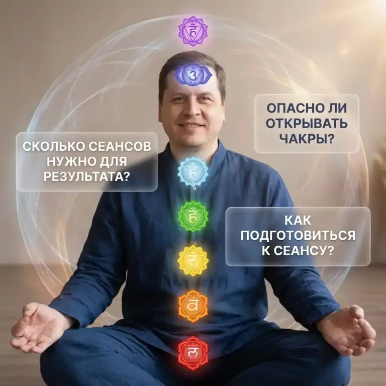 Частые вопросы о работе Энерготерапевта по Открытию и балансировке чакр